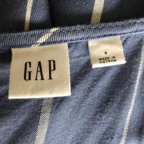 BLUE AND WHITE STRIPED JUMPSUIT - Picture 5 of 5